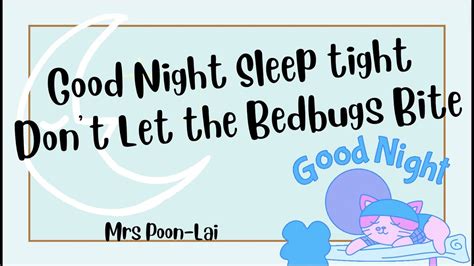 good night sleep tight don't let the gucci bite traduzione|don't let the bed bugs bite.